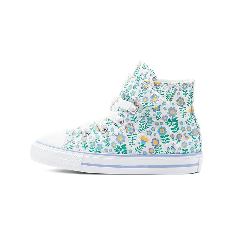 Converse Chuck Taylor All Star High Top Baby Walker Shoes Mint Green Floral Baby Shoes 770502C