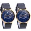Salvatore Marra Pair Watches, Quartz Movement, Calendar, Italian Brand, Unisex, SM15117L (Rose White Brown, Rose Navy)