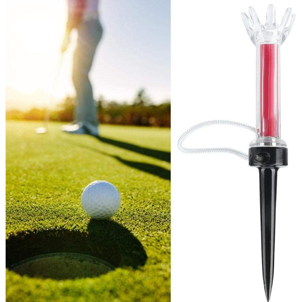 Golf Tee, 5Pcs 90mm/79mm Durable Flexible Magnetic Plastic Golf Tee Training Practice Tool Accessory