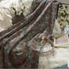 Pure Cotton Printed Plain Weave Fabric Ethnic Style Simia Fabric DIY Dress Coat Decorative Fabric Throw Pillow Bar Tablecloth