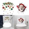 PVC Merry Christmas Decoration Cartoon Decorative Sticker Creative Xmas Sticker  Festival Ornament