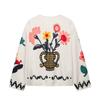 2026 Summer New European and American Cross-border Women's Street Fashion V-Neck Floral Embroidered Jacket W039 70102