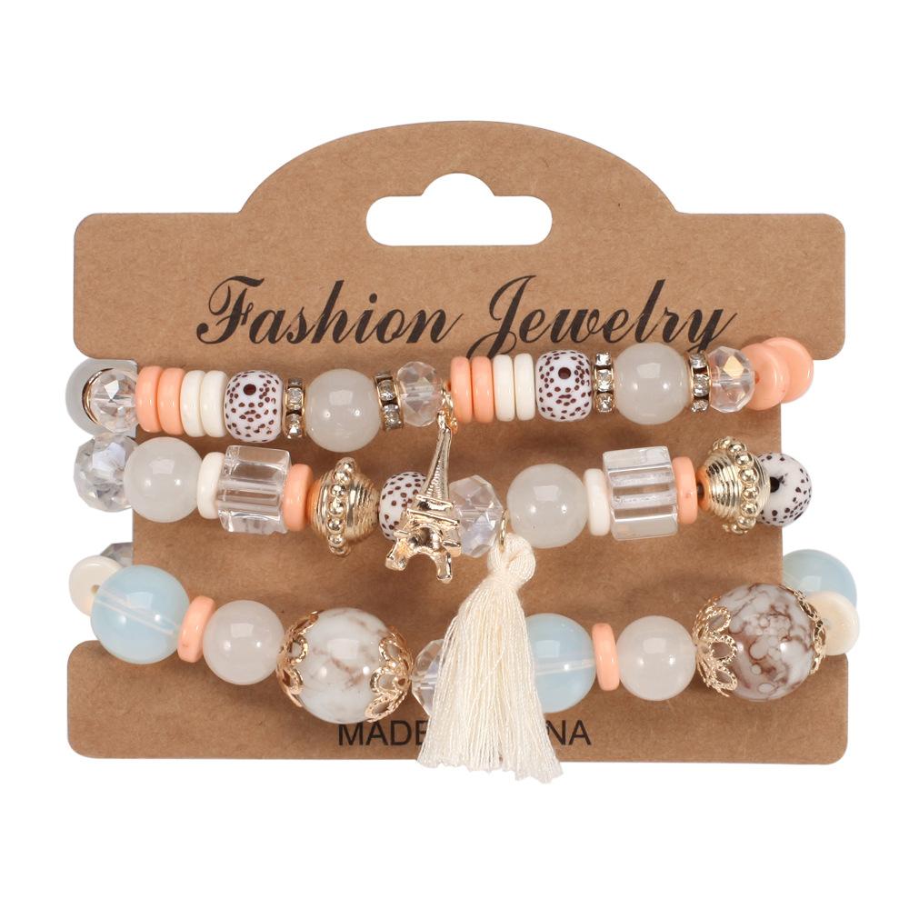 JYL TS Bracelet Bohemian Independence Day  Patriotic Beads Ignites Pride