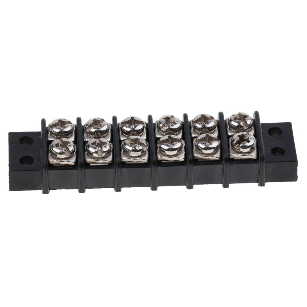Replacement Marine Boat 6 Position 450V/30A Dual Row Screw Terminal