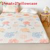 Bear Dog Butterfly Flower Pattern Latex Summer Sleeping Mat Set Gift Bedding