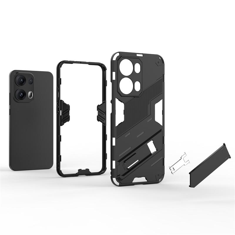Phone Holder Case For Oppo Reno 13 Pro Case For Oppo Reno 13 Pro Funda Anti-knock Armor PC Back Cover For Oppo Reno 13 Pro Case