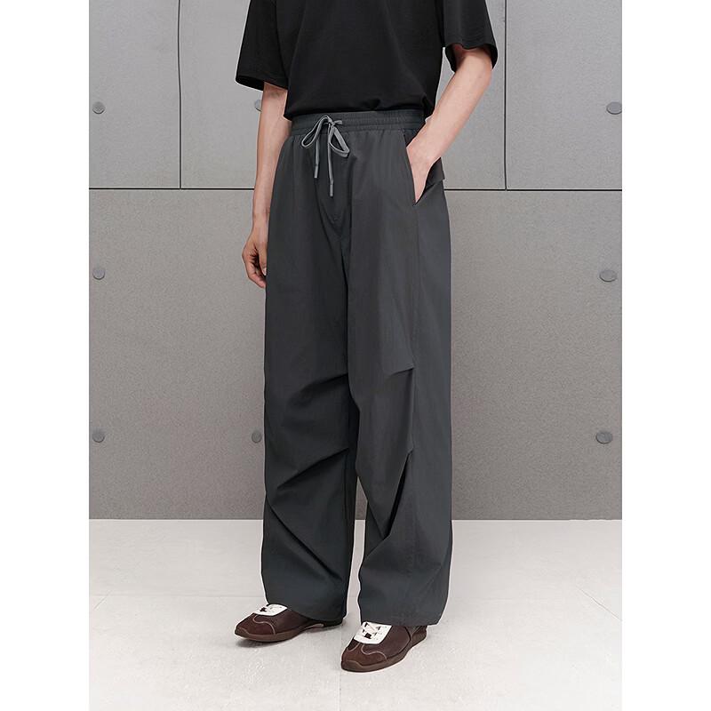 GXG Men's Wide-Leg Pleated Parachute Outdoor Pants