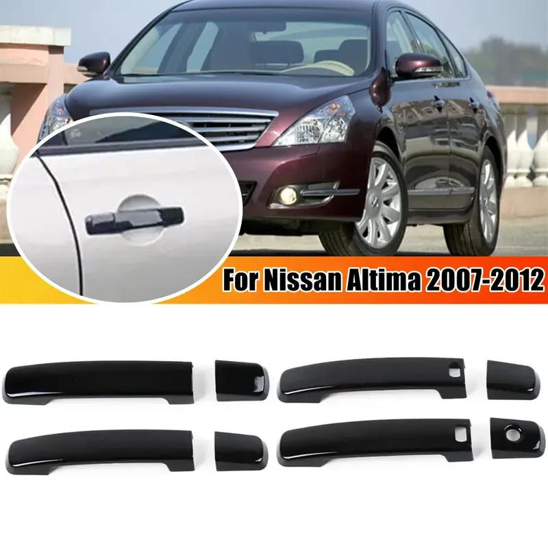 For Nissan Altima 2007 2008 2009 2010 2011 2012 Car Door Handle Cover Sticker Moulding Trim Protective Accessories ABS Carbon