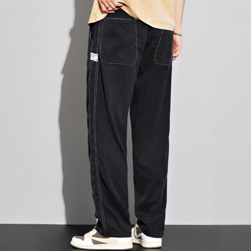 Jeanswest Men's Straight Fit Drawstring Summer Jeans