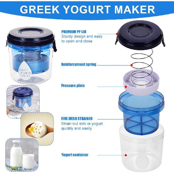 Yogurt Strainer, Yogurt Maker Strainer & Cheese Cloth Multipurpose Yogurt Filter Maker Reusable Greek Yogurt Strainer Kitchen Tool for Juice Yogurt