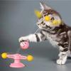1 Stück Fellfeder Katzenspielzeug Saugnapf Mehrfarbig Reizstab Haustier Interaktives Spielzeug Katzenkratzspielzeug Zubehör für Katze Hund Spiel