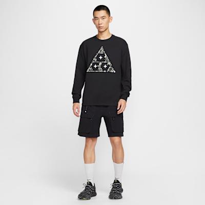 Men's Nike ACG T Shirts Men's Black Crew Neck Moderate