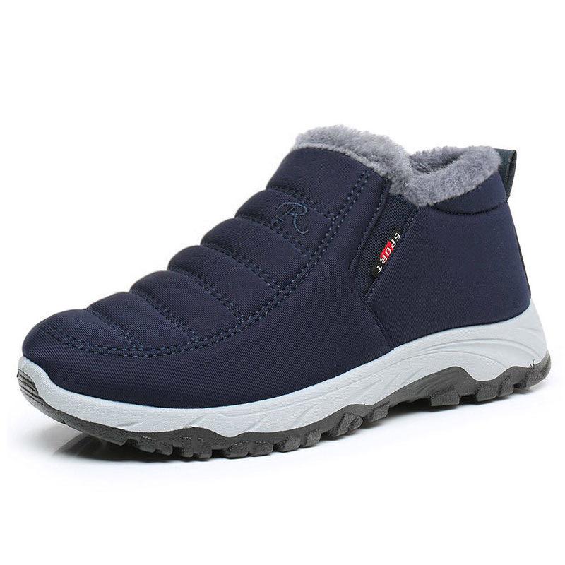 

Зимові чоловічі та жіночі снігові чоботи великих розмірів 2025: На слизькій підошві, на флісовій підкладці, з м якою підошвою, потовщені низькі кеди для вулиці Size 43