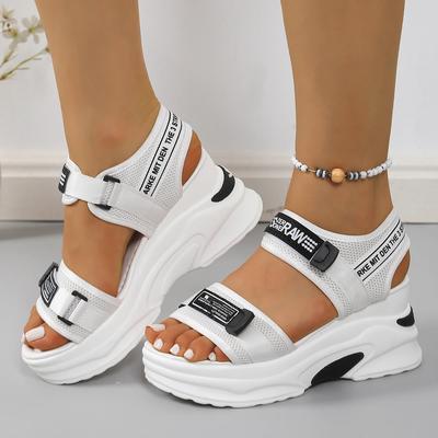 Fashion Women Platform Wedge Sandals Light Fashion New Comfortable Shoes for Women Casual Velcro Beach Sandals Summer Zapatos De Mujer