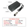 58.8V 4A Lithium Battery Charger for 14Series 51.8V 52V Li-ion Battery Pack with Built-in Cooling Fan Universal Voltage 100-240V