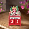 Festive Tabletop Decoration Christmas Countdown Blocks, Desktop Advent Calendar with Movable Decorative Party Essentials Days Until Xmas Ornament for