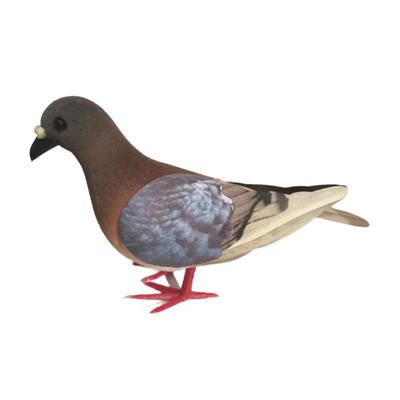 Realistic Pigeon Statue Artificial Bird Figurine Miniature Imitation Dove for Indoor Wedding Shelf Decor