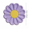 1PC Daisy Coaster Silicone Material Cute Flower Shaped Heat-resistant Dual Color Coffee Coaster,suitable for Holiday Gifts