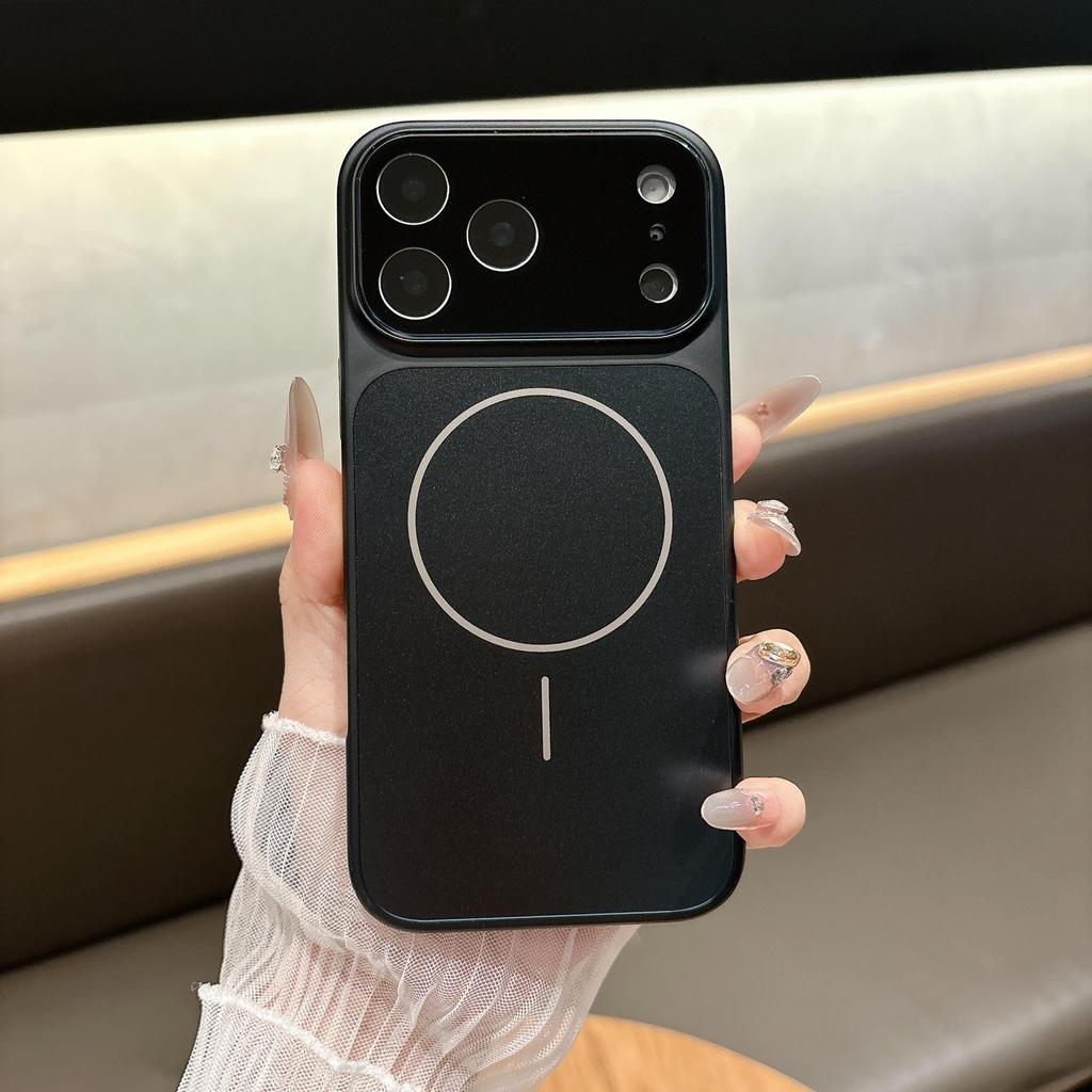Custodia Magnetica per iPhone 17 Compatibile Transfrontaliera con Sensazione al Tatto di Pelle Opaca, Copertura Completa, Protezione Anti-Caduta per Apple 16 Pro Max