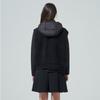 Blu Dot Soft Boucle Zip Hoodie Vest Bk