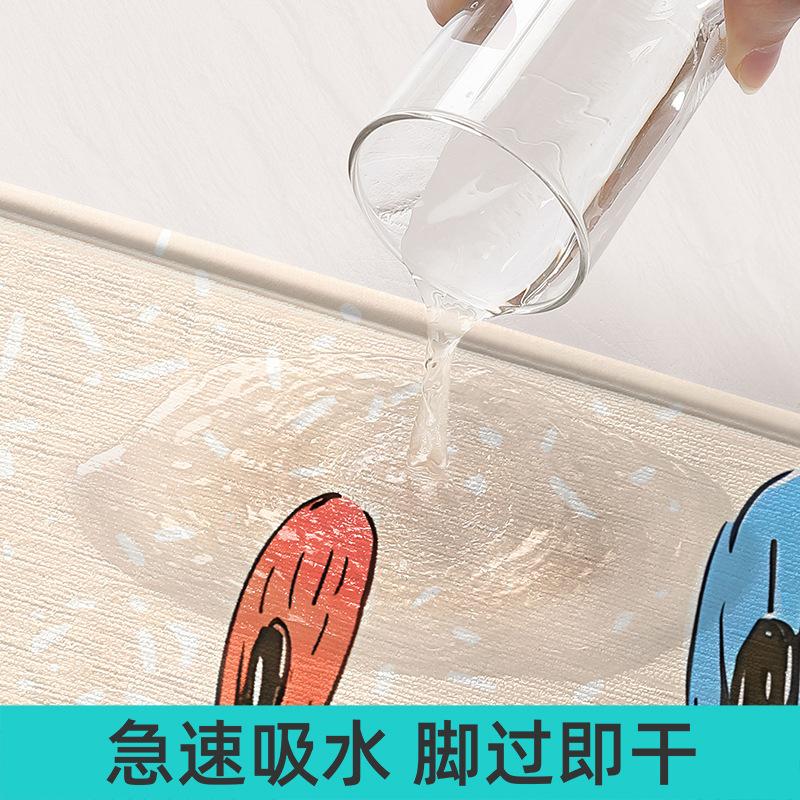 2026 Bathroom Household Toilet Non-slip Foot Mat Mat Absorbent Floor Mat Nordic Bathroom Door Quick Drying Mat