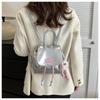 Women's Faux Leather Backpack New Retro Style Commute Bag Dual Shoulder Handbag Versatile Bookbag