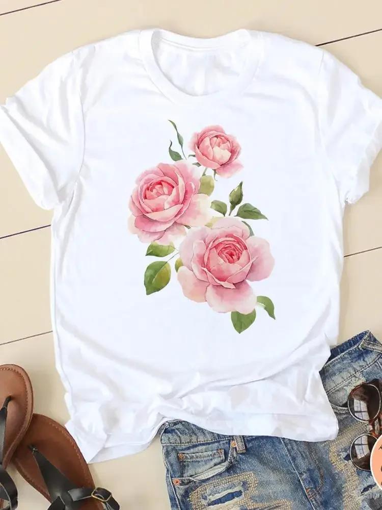 Casual Women Clothes Lady Graphic Tshirt Dragonfly Sweet Trend Cute Fashion Print FeUnisex Shirt Short Sleeve Harajuku streetwear