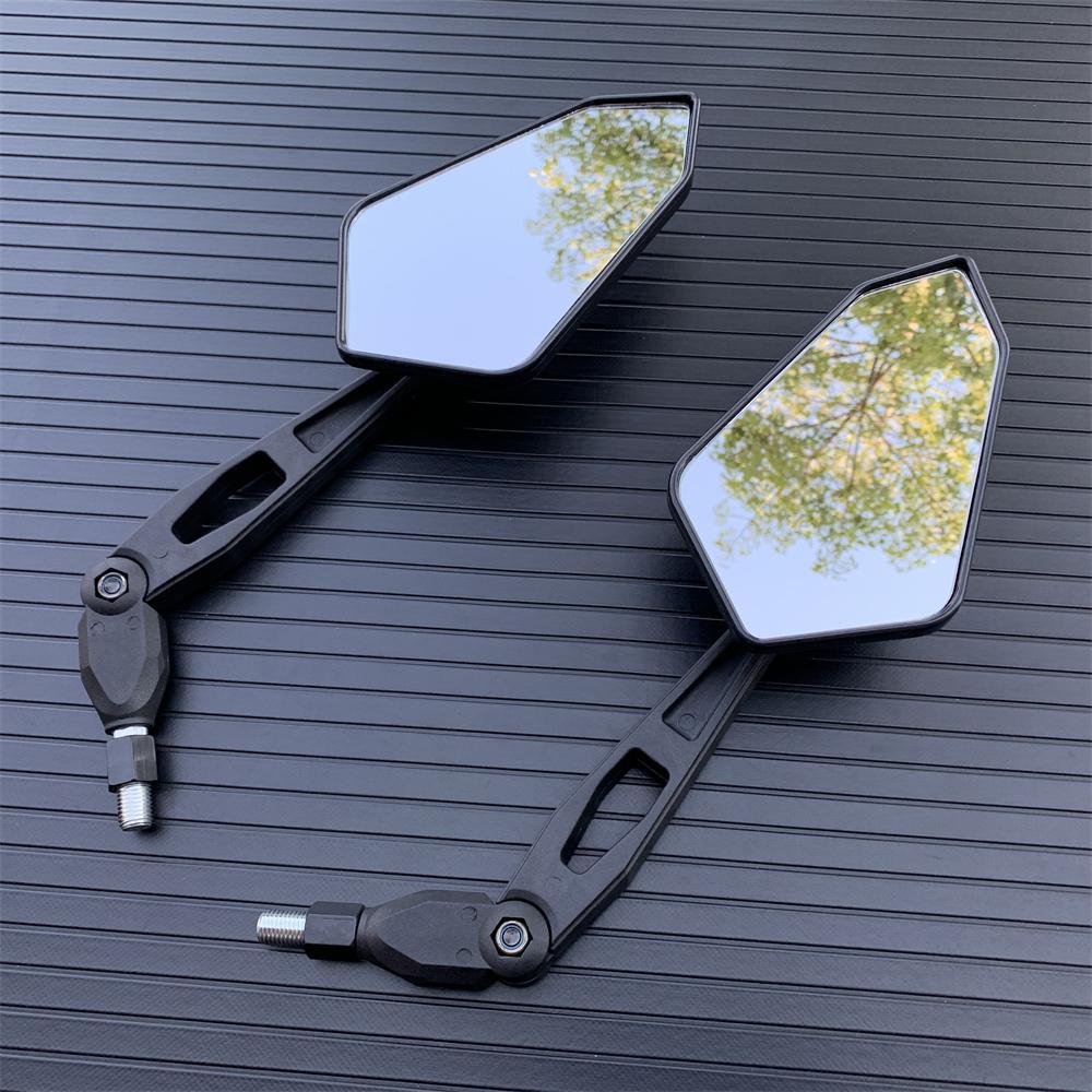 10mm Universal Motorcycle Handlebar Rear View Side Mirror for Suzuki SV1000 for Honda Cafe Racer for BMW Motorcycle Accessories