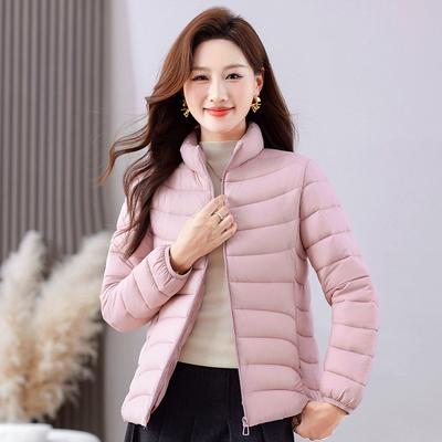 Loose Short Cotton Jacket for Women Korean Style Slim and  Fashionable Stand Collar  Top