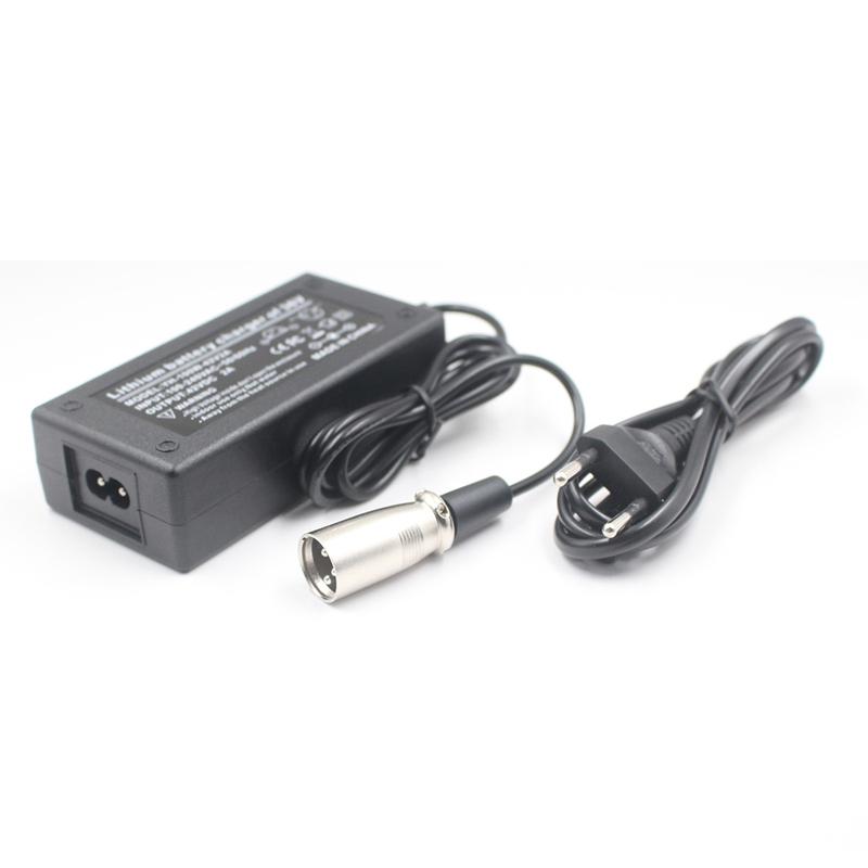 42V 2A 42V2A Charger For 36V 18650 Lithium Battery Pack With 3-Pin XLR Socket Connector EU US AU UK