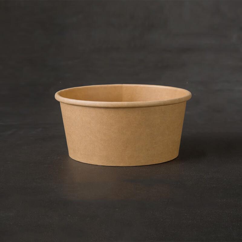 Disposable Kraft Paper Food Bowls with Lids
