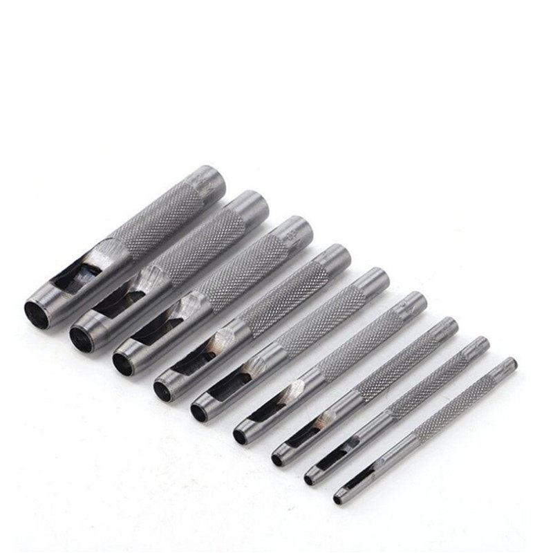 

9PC Leather Punch Set Hollow Punch Hole Puncher Tool Kit For Canvas Bag Leather Hollow Round Hole Puncher China Mainland