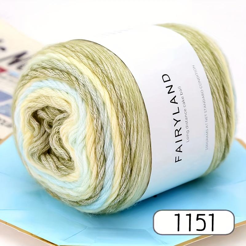 1 Garn mit Farbverlauf, geeignet zum Häkeln und Stricken von warmen Pullovern, Sofakissen, Schals, Mützen, Tüchern und mehr. Starter-Set für farbenfrohes Basteln.