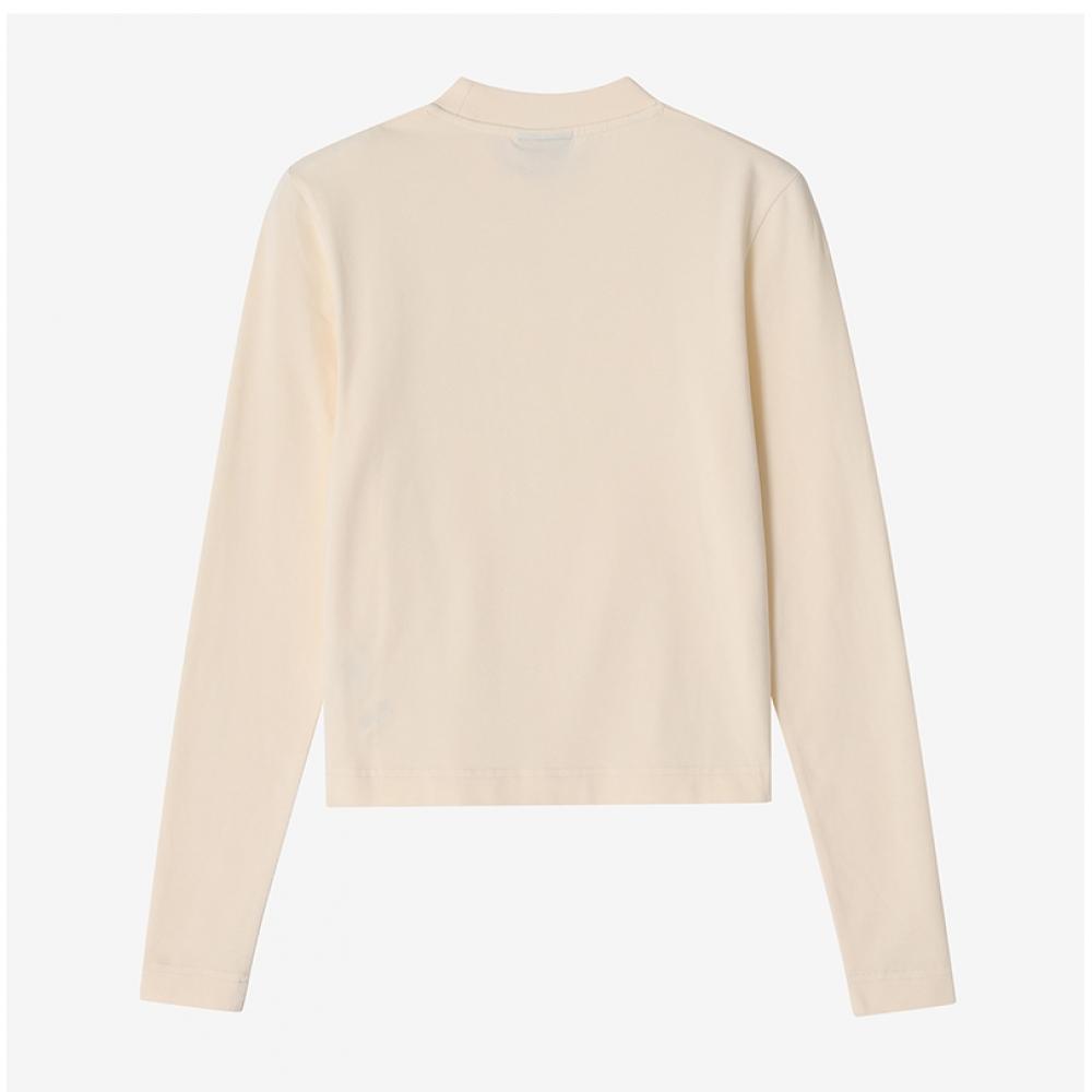 JacquemuS 241jS155 2031 130 Le GloSS Grain groSGrain Logo Women S Long SLeeve Tee