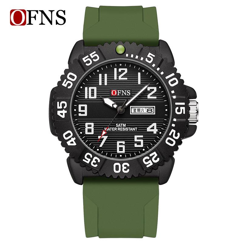 Quartz Men'S Watch Trend Simple Fashion Youth Double Calendar Luminous Waterproof Casual Men'S Watch