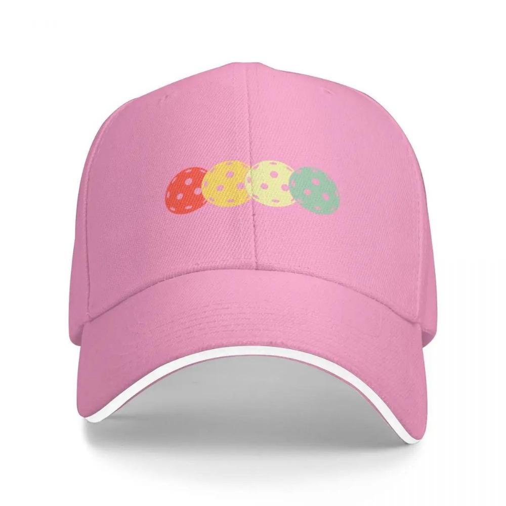 Pickleball Balls Retro Baseball Cap Vintage Rugby Men's Caps Women's