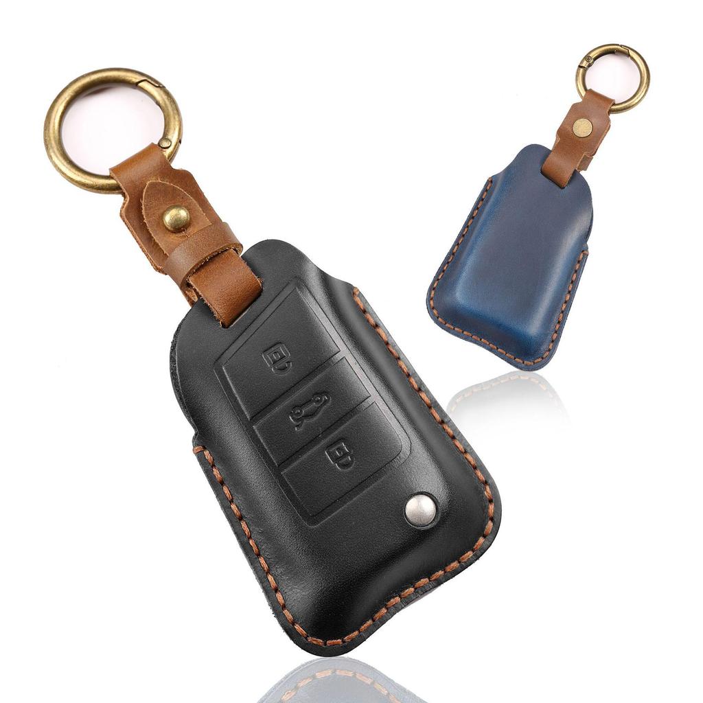 Genuine Leather Key Case for VW Touareg, Lamando, Passat, Golf, CC, Magotan, Polo, Sagitar, Lavida