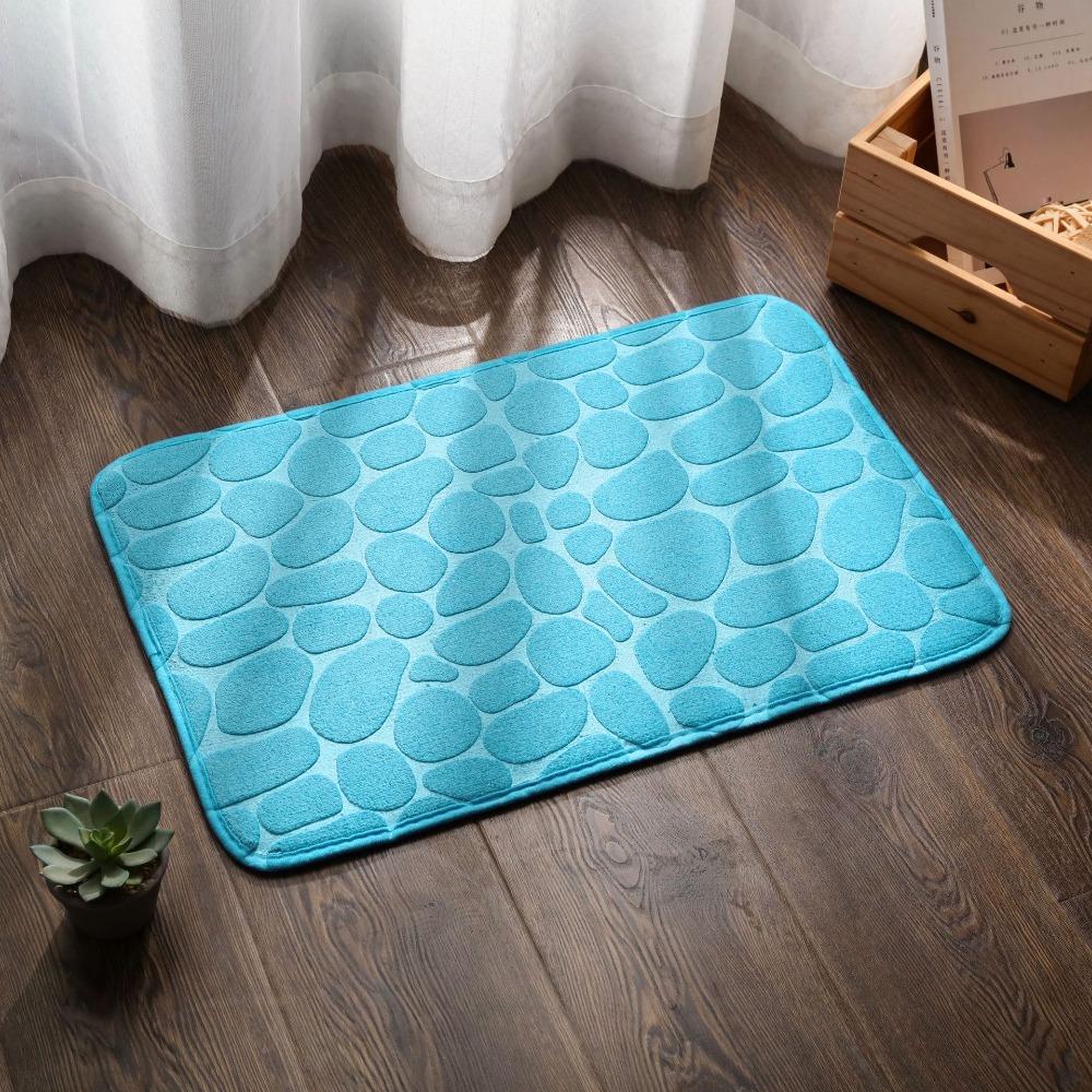 Non-slip Bathroom Bath Mat Non-slip Carpets In Wash Basin Bathtub Side Floor Rug Shower Room Doormat Memory Foam 3D Pad