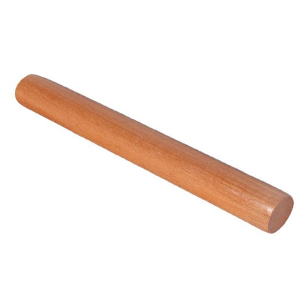 Wood Rolling Pin Multifunctional Notstick Dough Roller Pin for Kitchens Baking Light Brown