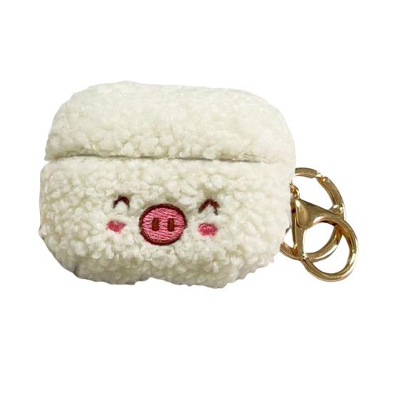 Kopfhörerkissen, bestickt, vollständiger Schutz, Plüsch, Bluetooth-kompatible Ohrhörer-Abdeckung für AirPods Pro