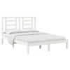 Solid Wood Bed Without Mattress White 140 X 190 Cm Pine Wood