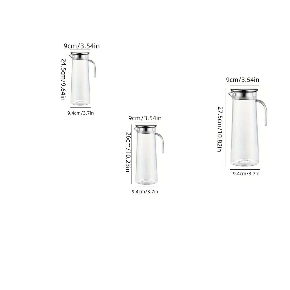 1pc Tea colored cold water kettle, juice making kettle, plastic cooling water kettle, large capacity for household use