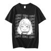 Anime Spy X Family Anya Forger Unisex T-shirts Short Sleeve Women TShirt Casual Harajuku T Shirt Fashion Unisex Streetwear Tees
