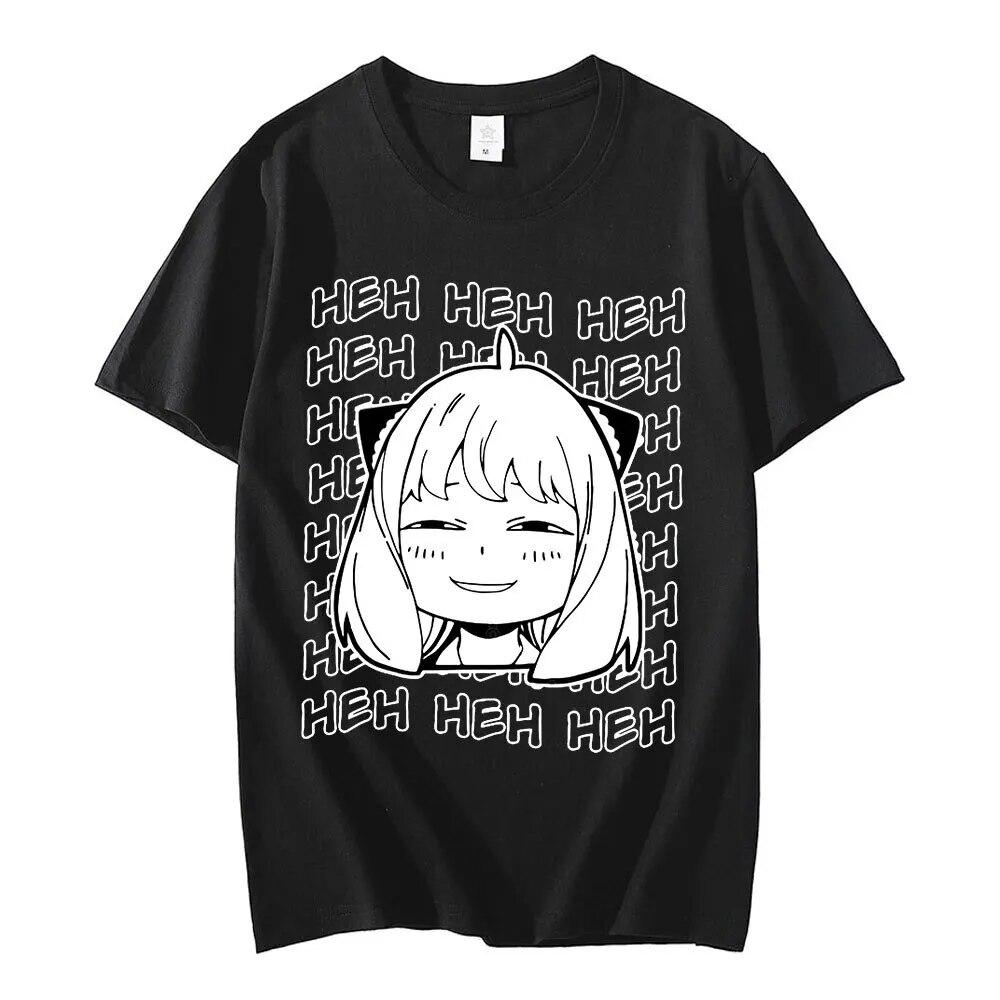 Anime Spy X Family Anya Forger Unisex T-shirts Short Sleeve Women TShirt Casual Harajuku T Shirt Fashion Unisex Streetwear Tees