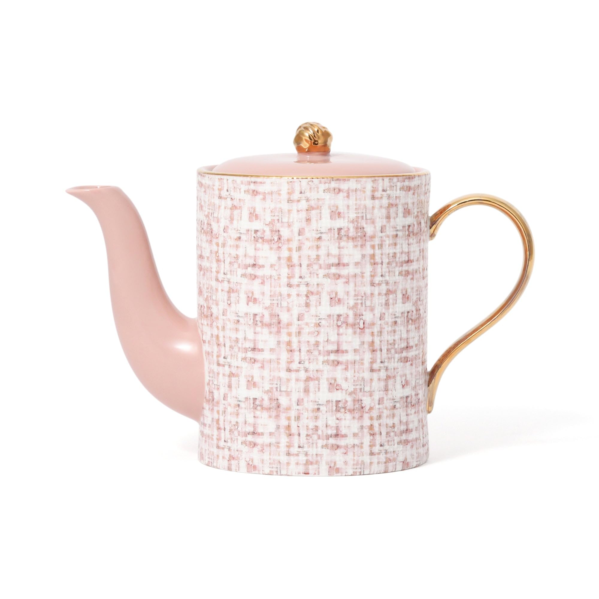 Francfranc Tweed Teapot, Pink