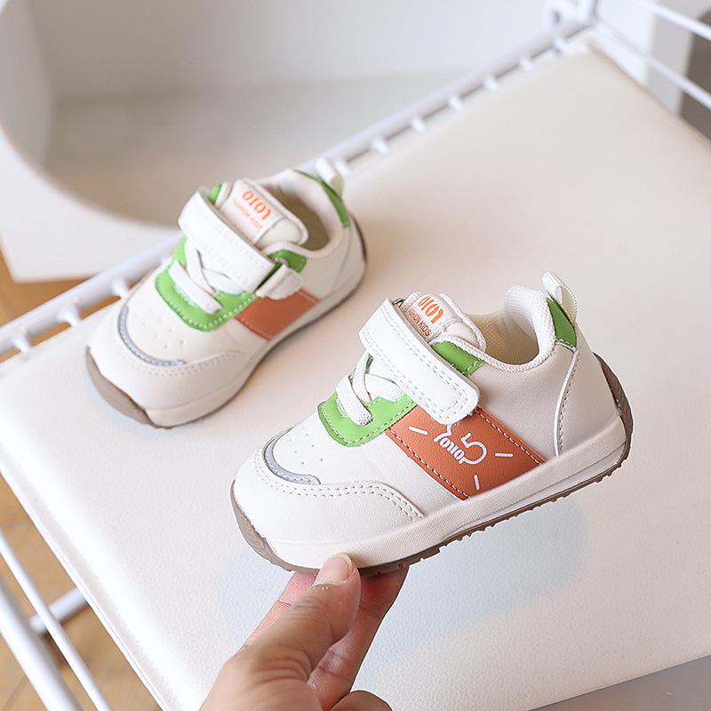 Unisex 2026 Spring Leather Baby Walking Shoes - Soft Sole, Non-slip Toddler Shoes