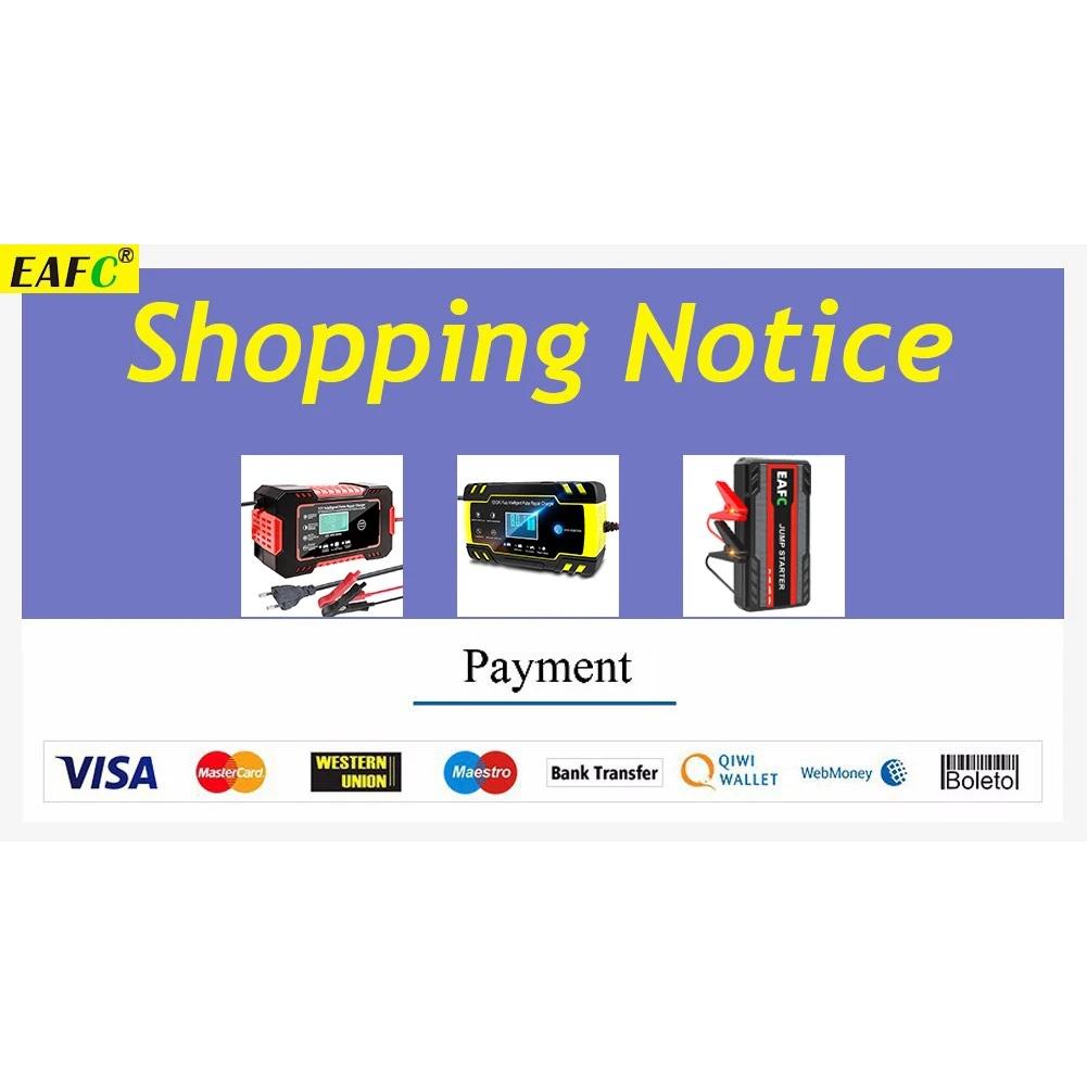 EAFC 12V Car Jump Starter PowerBank2000A /1200A Portable Car Battery Booster Charger Starting Device Emergency Start-up Lighting
