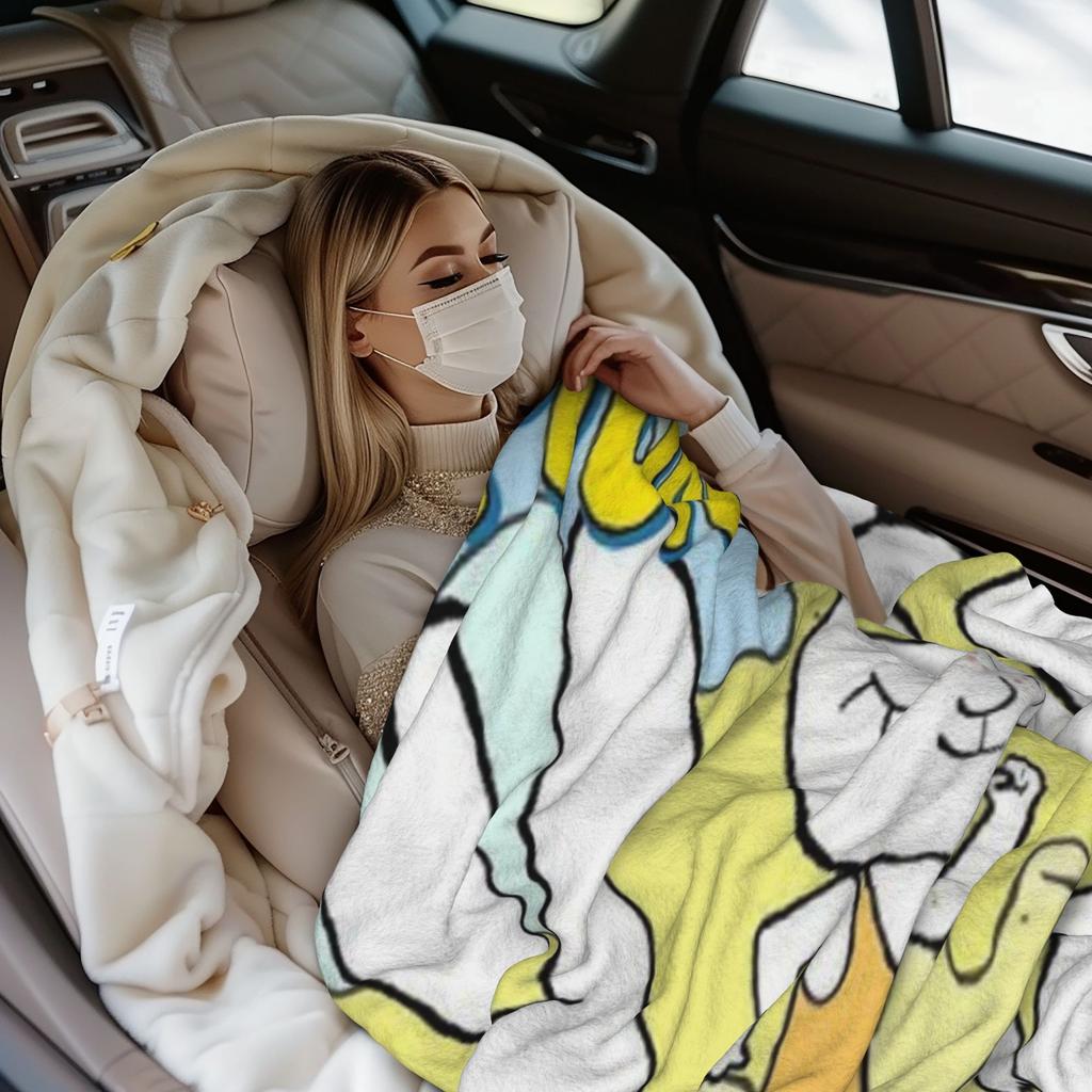 Simon Super Rabbit Gift Blanket For Men Women Ultra Soft  Throw Blankets For Bed 50X60 Inches Multi-Size