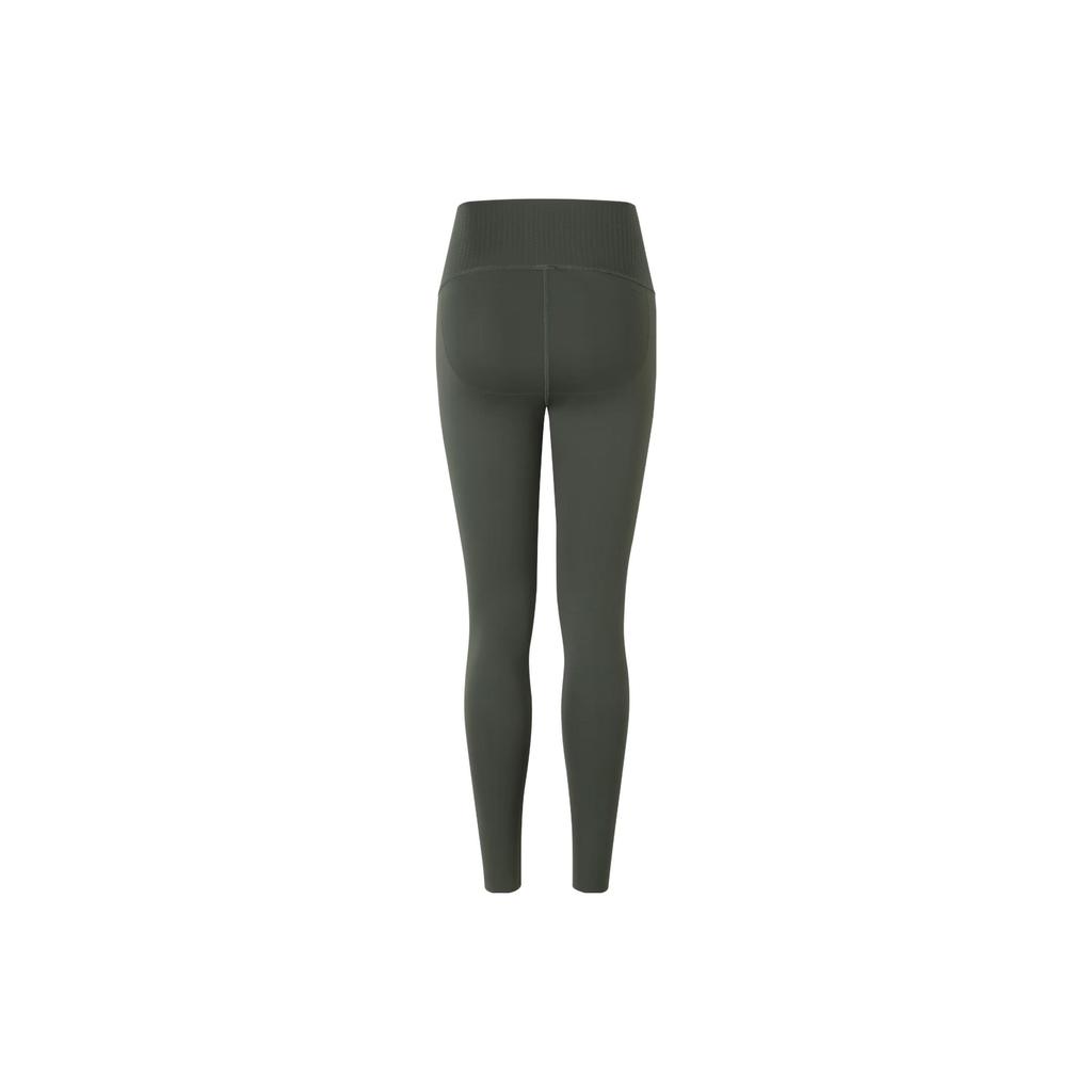 Adidas Optime Power 7/8 Legginsy do jogi i fitnessu z wysokim stanem Damskie spodenki Szaro-sosnowo-zielone IZ0270