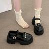 2025 spring and summer new sweet and cool Mary Jane single shoes women's fashion and comfort cute British style platform small leather shoes women